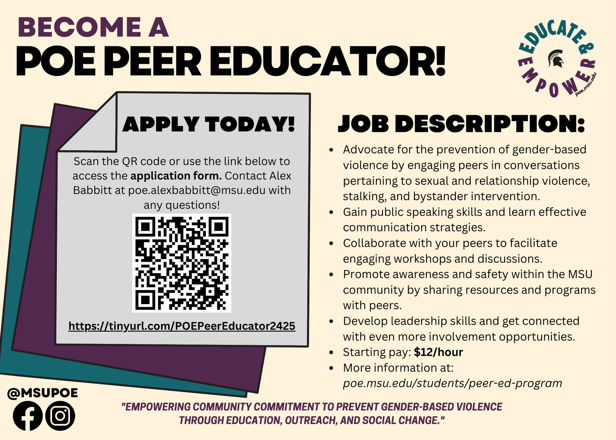 24-25 Peer Ed Flyer