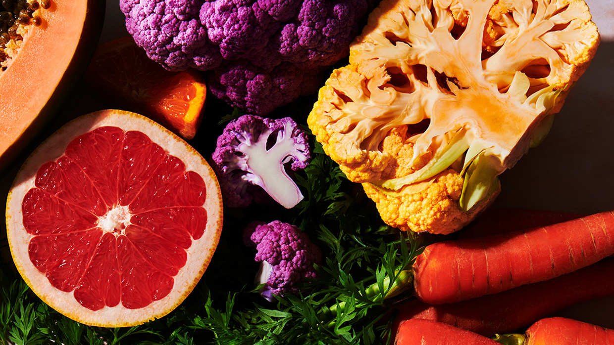 Winter Vegetables such as oranges carrot pumpkin squash